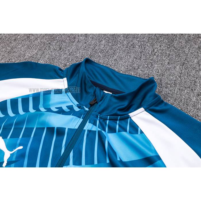 Tuta da Track de Felpa del Manchester City Bambino 2023-2024 Blu